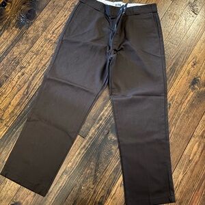 Dickies Men's Chocolate Brown Dress Pants